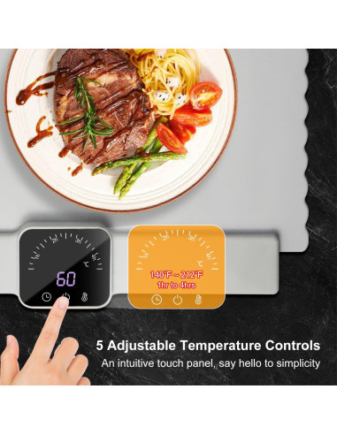 Bandeja Calentadora Eléctrica Edicc S-501 Plegable 1.57kg