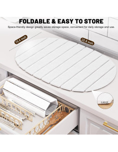 Alfombrilla de Secado de Piedra Diatomácea Julysky 57.9x39.1cm 2