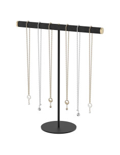 Soporte para Collares T-Bar Pangkeep Negro Organizador Joyería
