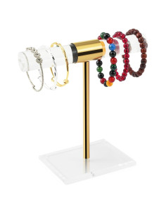 Soporte de Joyería SHUNKAIZS Acrílico y Acero Inoxidable 27.43 cm