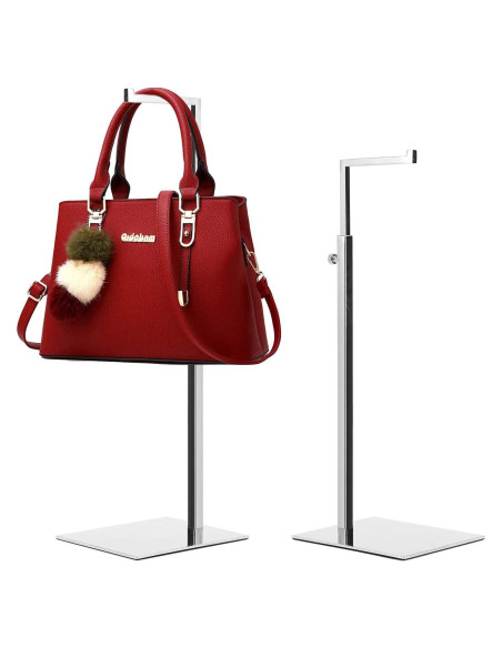 Soportes de Exhibición para Bolsos K KAIDIYIN Ajustables Plateados Soportes de Exhibición para Bolsos K KAIDIYIN Ajustables Plateados