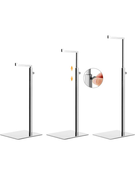 Soportes de Exhibición para Bolsos K KAIDIYIN Ajustables Plateados Soportes de Exhibición para Bolsos K KAIDIYIN Ajustables Plateados