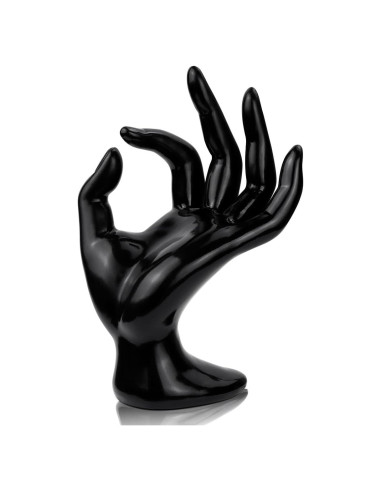 Soporte de Joyería en Forma de Mano Yuntop Negro 11.4x17 cm