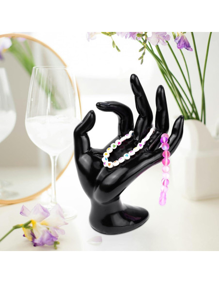 Soporte de Joyería en Forma de Mano Yuntop Negro 11.4x17 cm Soporte de Joyería en Forma de Mano Yuntop Negro 11.4x17 cm