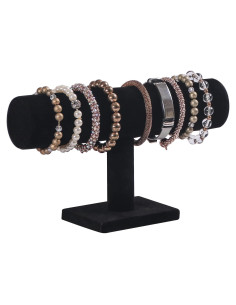 Soporte para Pulseras Coward de Terciopelo Negro Desmontable