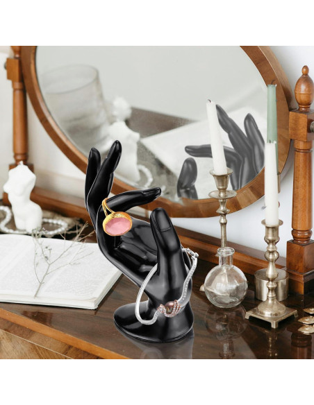 Soporte de Joyería en Forma de Mano Yuntop Negro 11.4x17 cm Soporte de Joyería en Forma de Mano Yuntop Negro 11.4x17 cm