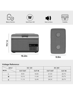 Congelador Portátil Alpicool MG9 8.7L 12V para Coche y Camping 2