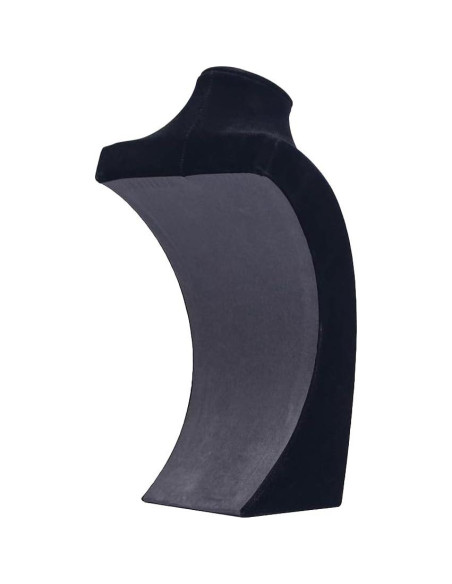 Soporte de Joyería para Collares Coward Terciopelo Negro 22.86 cm