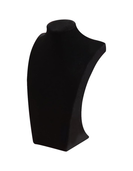 Soporte de Joyería para Collares Coward Terciopelo Negro 22.86 cm