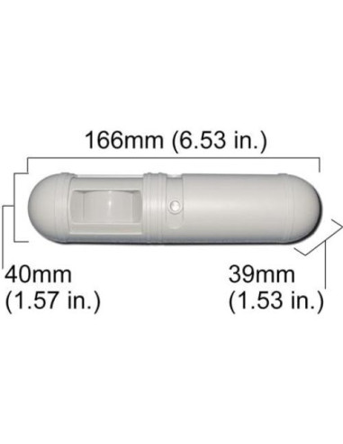 Sensor de Movimiento PIR Aleph OD22 Blanco Control Acceso