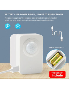 Sensor de Movimiento WiFi Gaoducash P06 Infrarrojo 10m 2