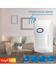 Sensor de Movimiento Inalámbrico Gaoducash WiFi 12m PIR 2