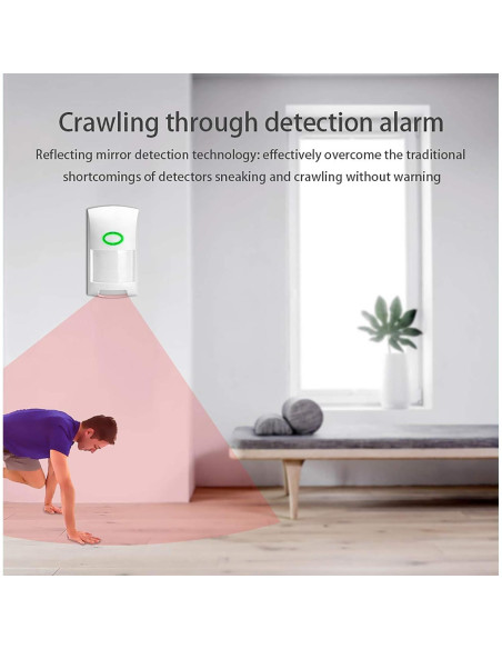 Sensor de Movimiento Inalámbrico Gaoducash WiFi 12m PIR