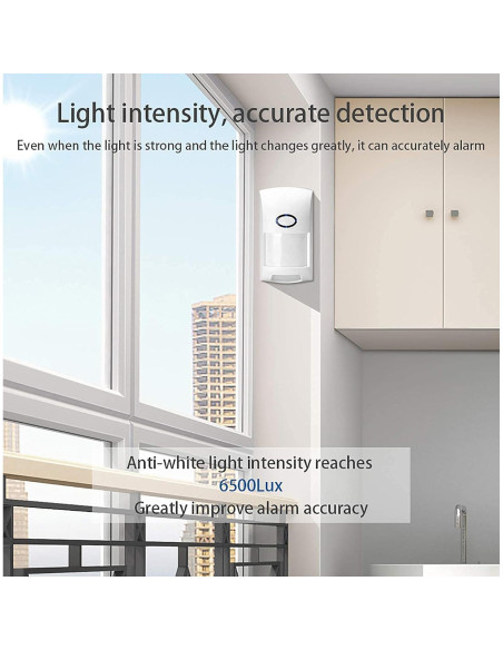 Sensor de Movimiento Inalámbrico Gaoducash WiFi 12m PIR