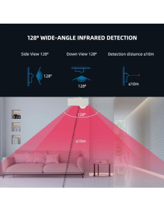 Sensor de Movimiento Wi-Fi SENCKIT PIR Inalámbrico 10m 2