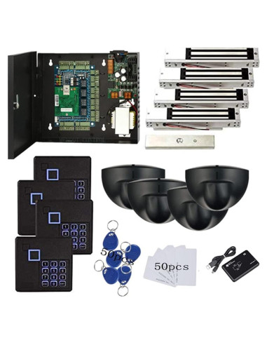 Cerradura Electromagnética MENGQI-CONTROL 4 Puertas 600 LBS