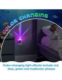 Luz Nocturna LED Aqualites GE Pez Tropical Enchufable 2