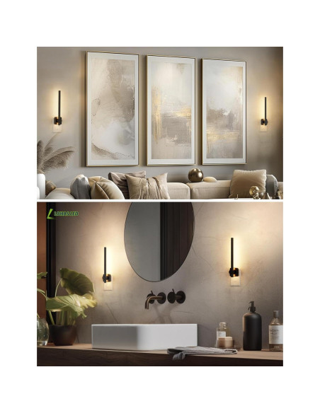 Luz Nocturna LED Regulable LOHAS 2 Paquete 200LM Negro 3000K