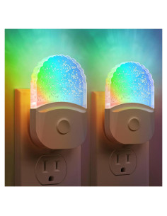 Luces Nocturnas Enchufadas Briignite, RGB, Paquete de 2