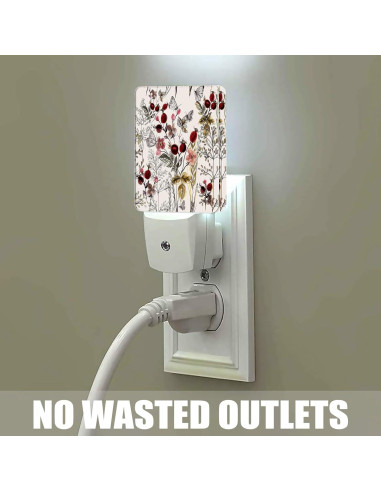 Luz Nocturna Enchufable Jopowide con Sensor de Luz Vintage