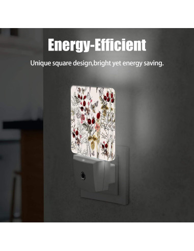 Luz Nocturna Enchufable Jopowide con Sensor de Luz Vintage