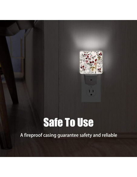 Luz Nocturna Enchufable Jopowide con Sensor de Luz Vintage