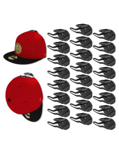 Ganchos Adhesivos para Sombreros Niunuerga - 24 Unidades, Negro