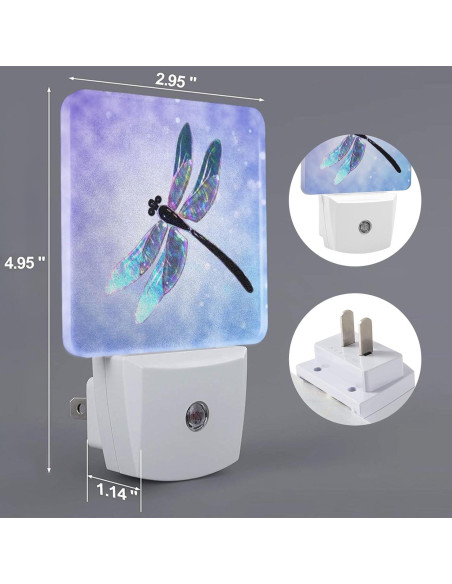 Lámpara LED Nocturna Yobvec Libélula 0.5W Enchufable