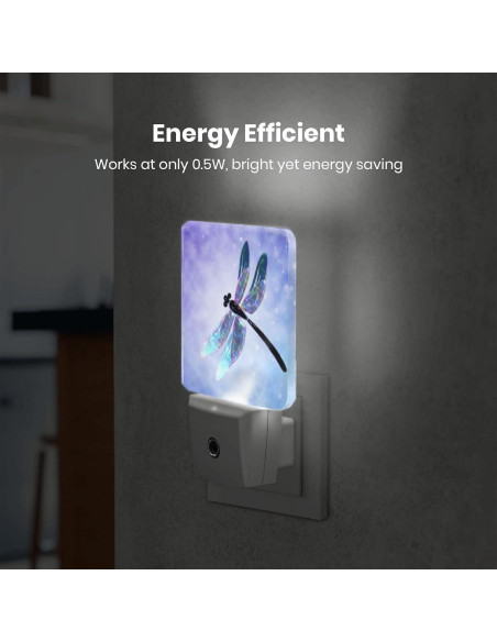 Lámpara LED Nocturna Yobvec Libélula 0.5W Enchufable