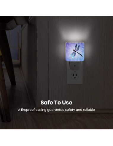 Lámpara LED Nocturna Yobvec Libélula 0.5W Enchufable