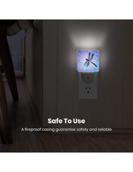 Lámpara LED Nocturna Yobvec Libélula 0.5W Enchufable