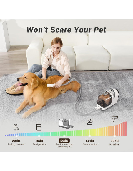 Kit de Aseo y Aspiradora para Mascotas Bunfly S1 3L 13000Pa