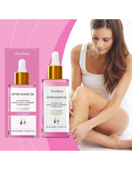 Aceite After Shave ONMYLOVIN Fresa y Vainilla 90g Hidratante