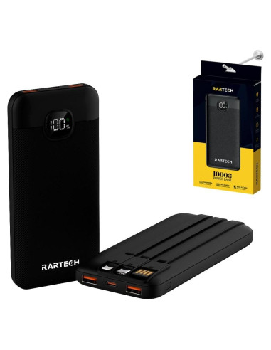 Cargador Portátil RARTECH 10000mAh Carga Rápida 22.5W USB-C
