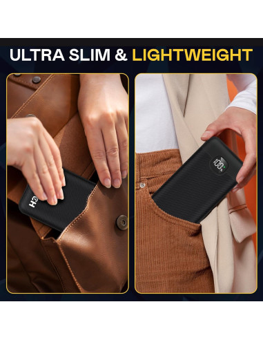 Cargador Portátil RARTECH 10000mAh Carga Rápida 22.5W USB-C