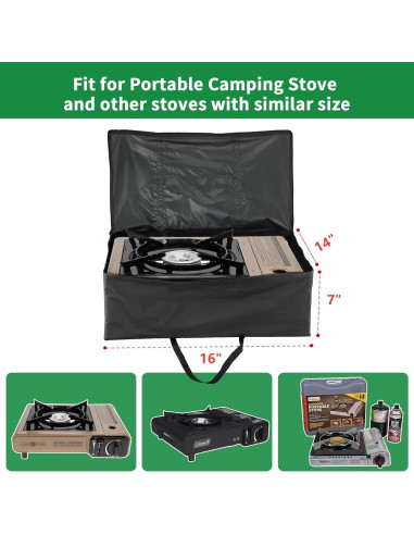 Bolsa de Transporte Impermeable para Estufa Camping Coleman 40.6x35.6x17.8 cm