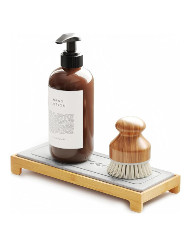 Caddy de Secado Rápido SpaceAid para Fregadero - Bambú Gris