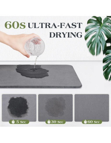 Alfombrilla de Secado de Piedra Diatomácea AOTASO 30x40 cm