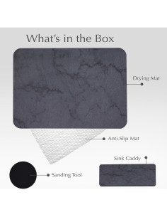 Alfombrilla de Secado de Piedra 40x30 cm Antideslizante J.B. 2