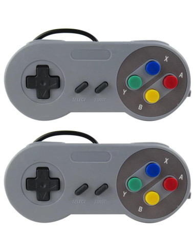 Paquete de 2 Controladores USB Gamepad USonline911 para PC y Mac