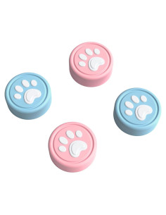 Tapas de Agarre JINGDU para Joy-Con Switch Rosa 4 Piezas