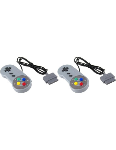 Paquete de 2 Controladores USB Gamepad USonline911 para PC y Mac