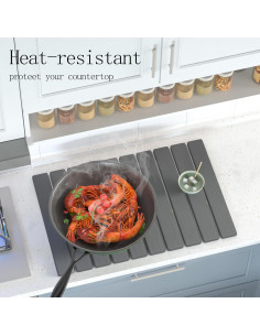 Alfombrilla de Secado de Piedra Diatomita YEECOPON 60x39cm 2