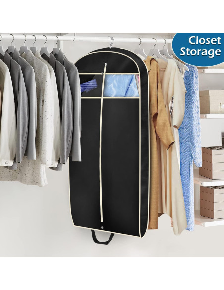 Bolsa de Viaje Misslo 109x60 cm Negra para Trajes y Vestidos