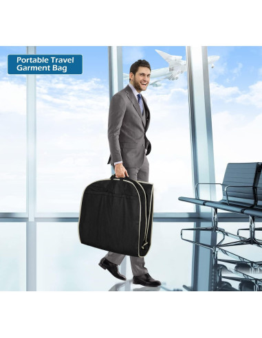 Bolsa de Viaje Misslo 109x60 cm Negra para Trajes y Vestidos