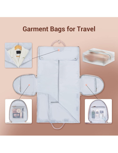 Bolsa de Ropa de Viaje STHMEOOHT Rosa 52.1x25.4x31.8 cm