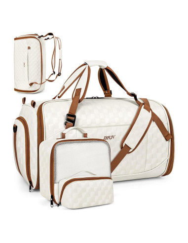 Bolsa de Duffle Convertible IBFUN 4 en 1 50L con Compartimento para Zapatos