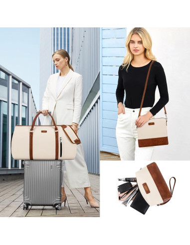 Bolsa de viaje convertible TIBES 4 en 1 para ropa y aseo