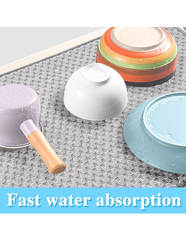 Paquete de 2 Tapetes de Secado de Microfibra 61x43 cm Meirrnyyu