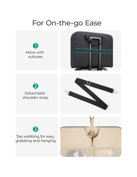Bolsa de Ropa para Viaje BAGSMART Beige 55.88x44.96cm